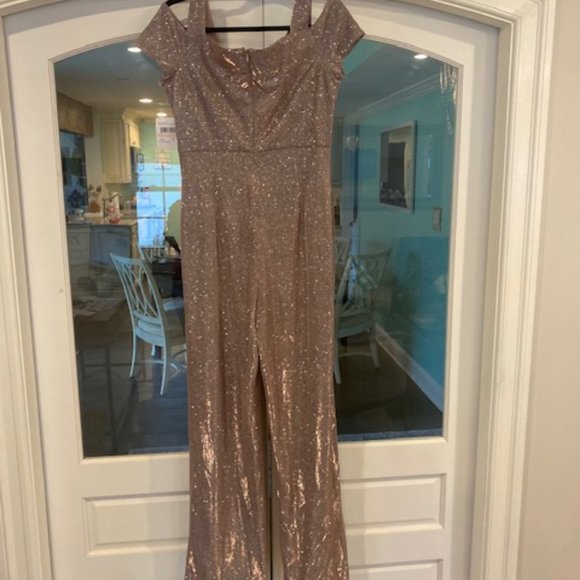 Shimmer jumpsuit - shine for New Year's Eve, Holiday and Wedding celebrations - Picture 5 of 14